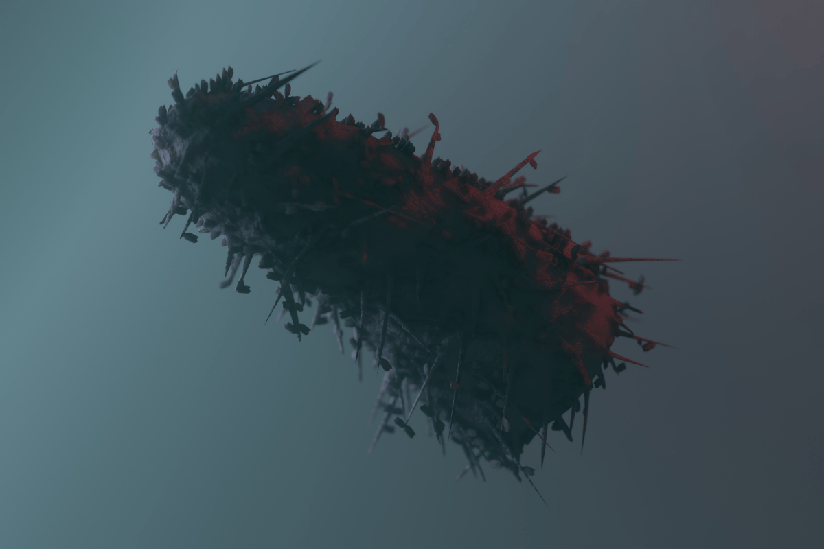 Virus vztekliny detail